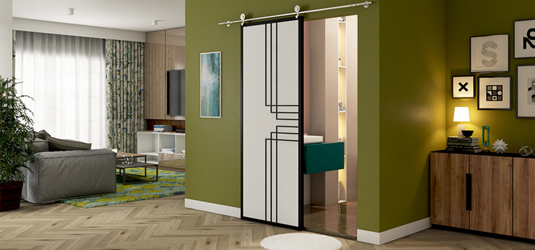 sliding bathroom door installation in East San Gabriel